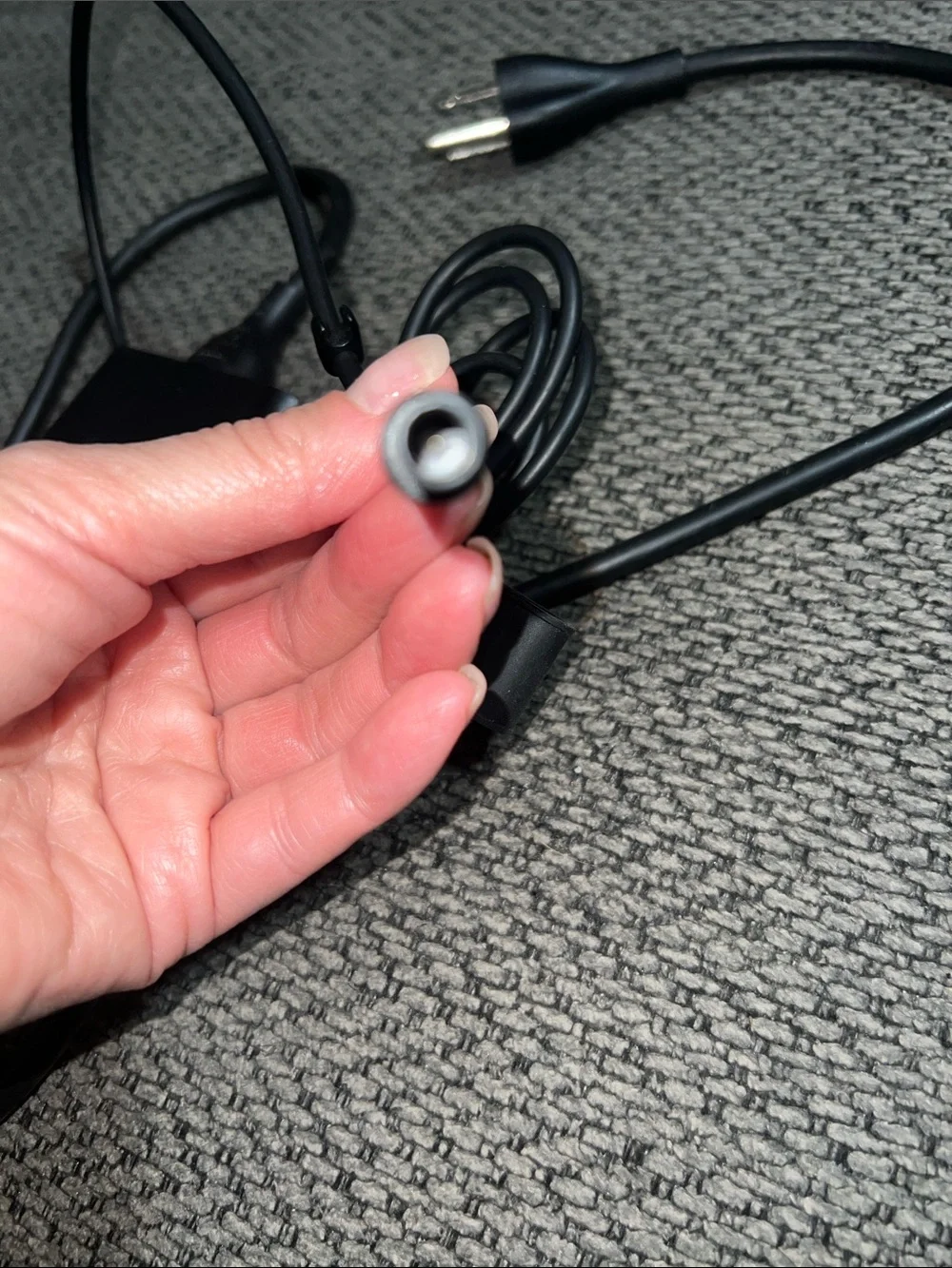 Dell Black AC Power Adapter with Tidy Cable Strap